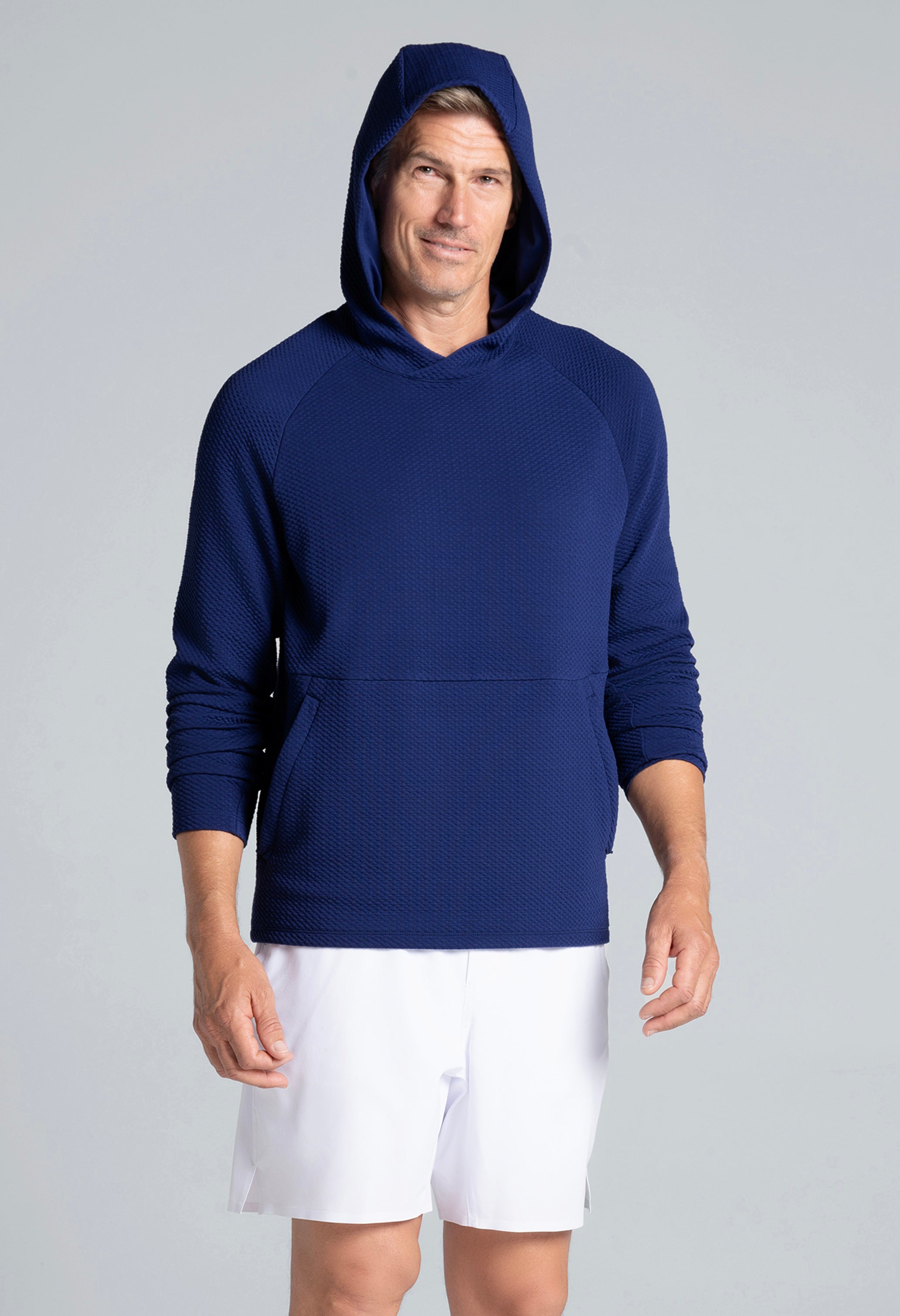 Solid Popcorn Stitch Hoody - 94001