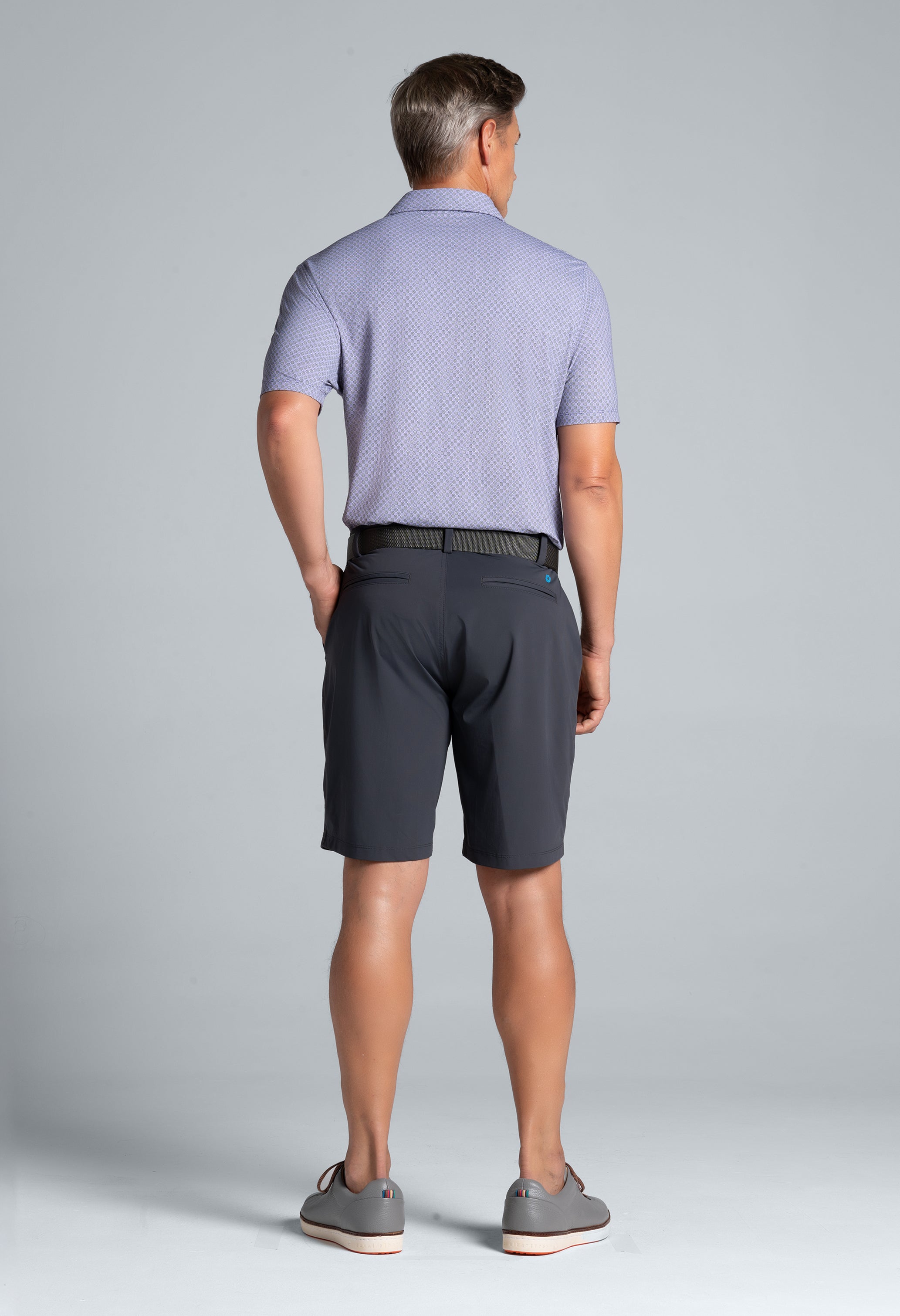 Square Spiral Print Short Sleeve Polo β 94169 (Modern Fit)