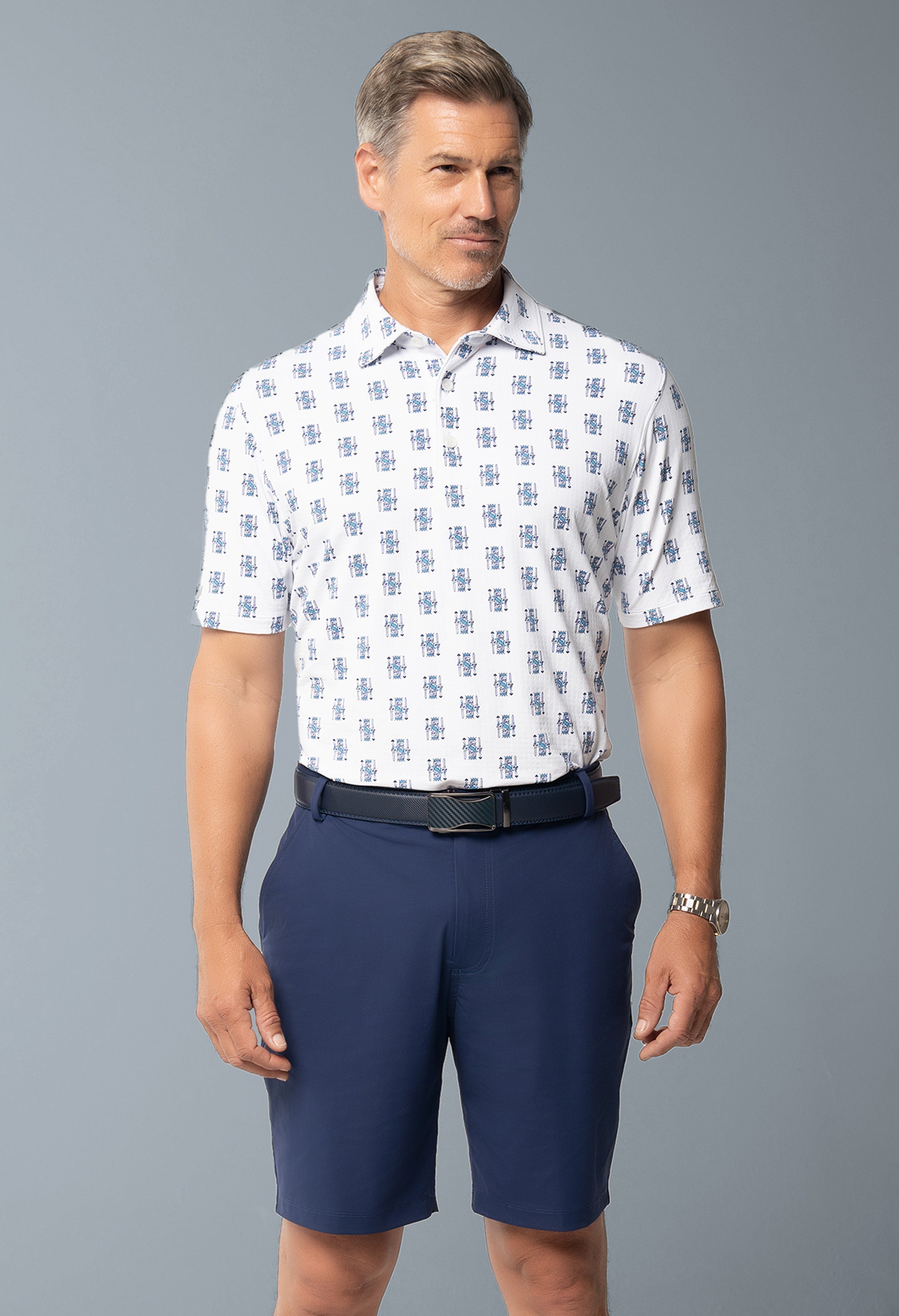 King of Spades Print Short Sleeve Polo β 94170 (Modern Fit)