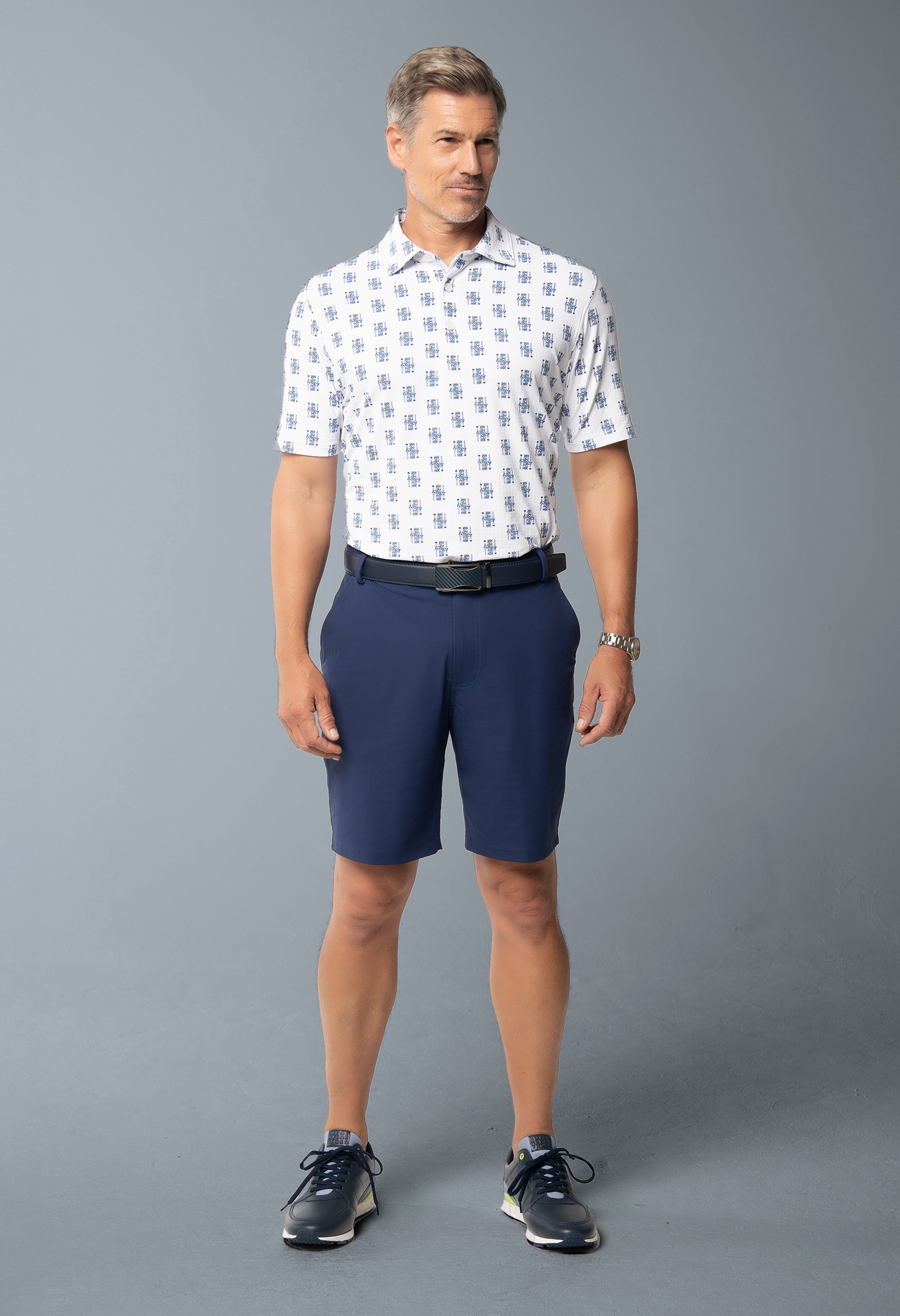 King of Spades Print Short Sleeve Polo β 94170 (Modern Fit)