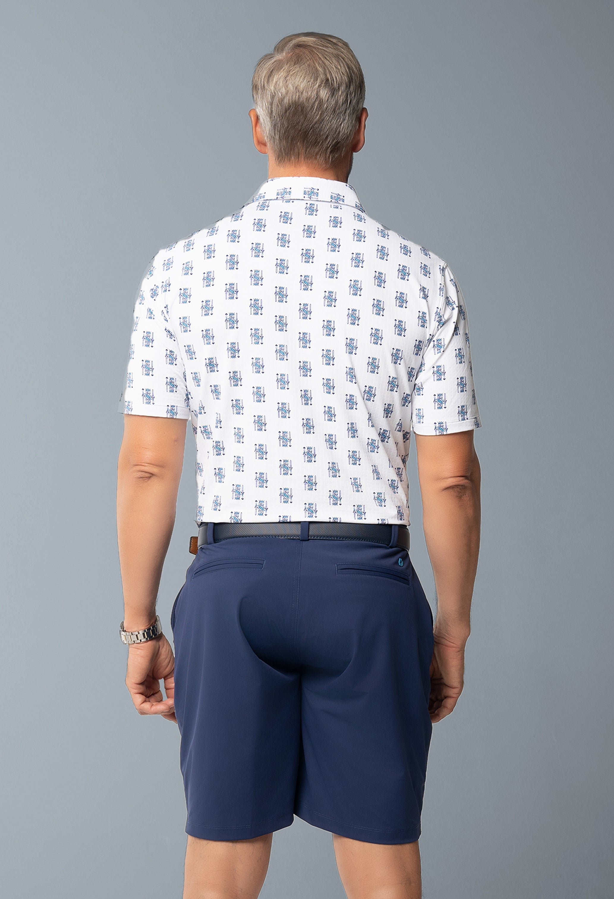 King of Spades Print Short Sleeve Polo β 94170 (Modern Fit)
