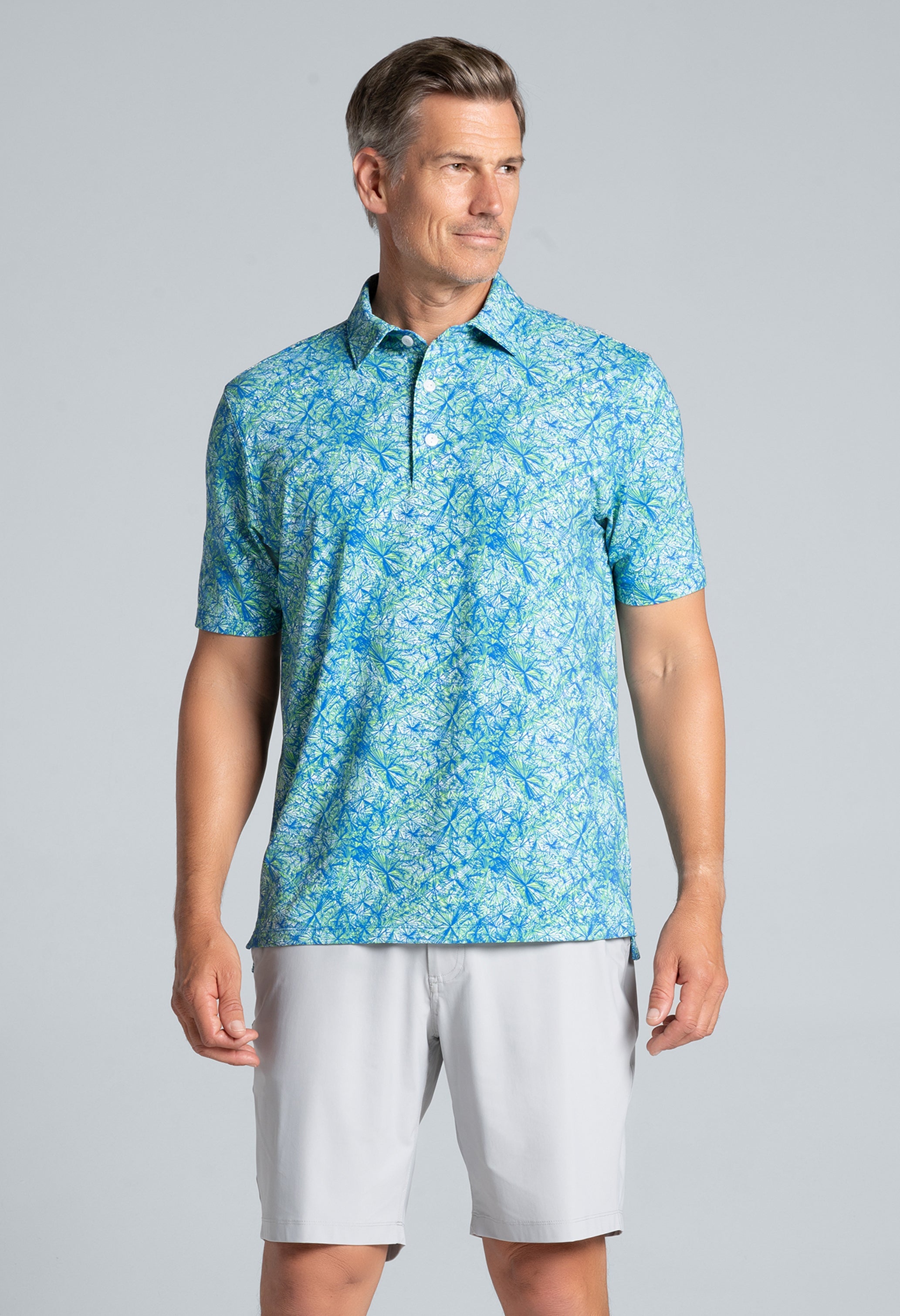 Fireworks Print Short Sleeve Polo β 94175 (Modern Fit)