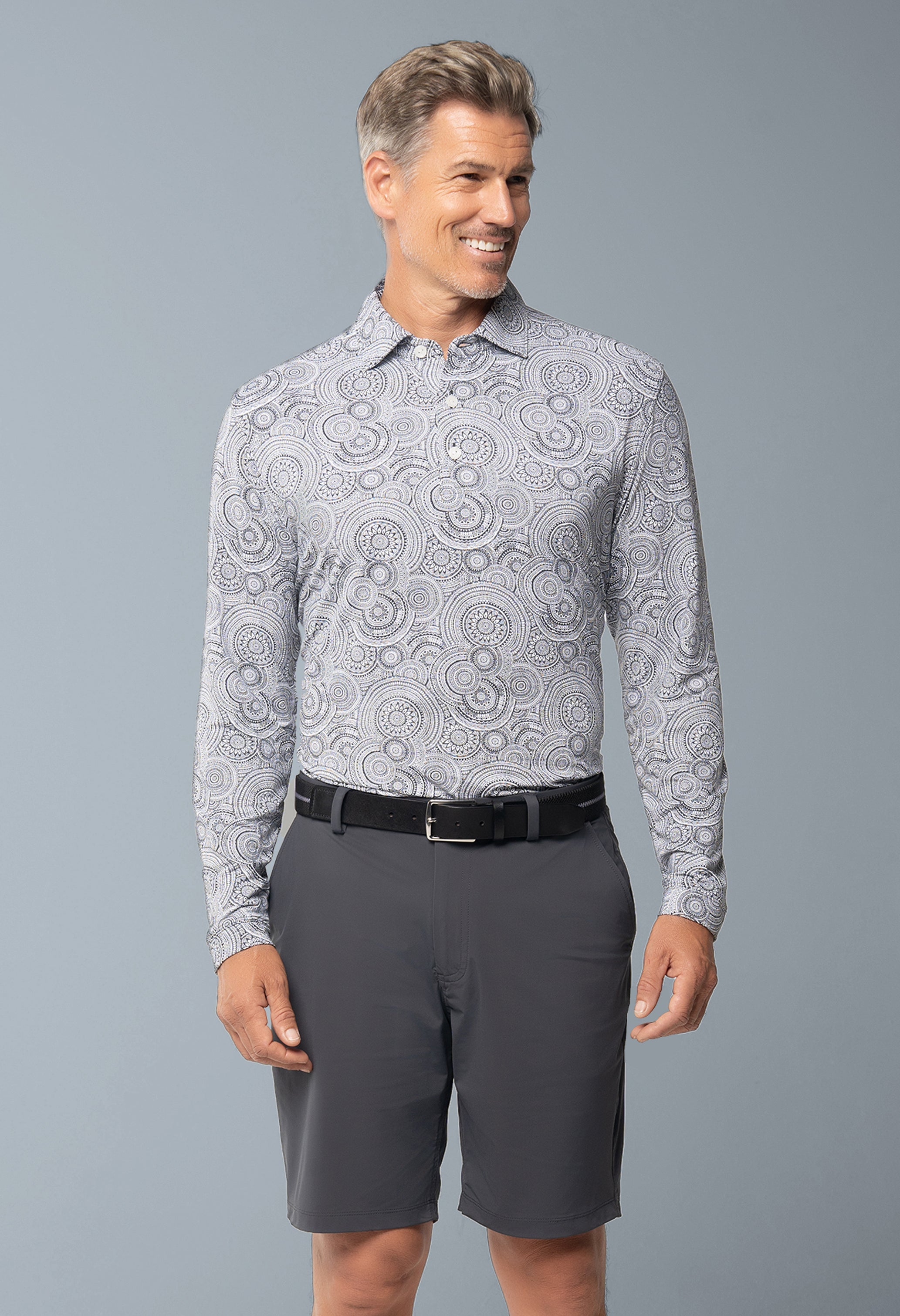 Pricilla Print Long Sleeve Polo β 95173 (Modern Fit)