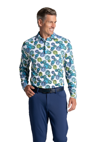 Medusa Print Long Sleeve Polo β 95171 (Modern Fit)