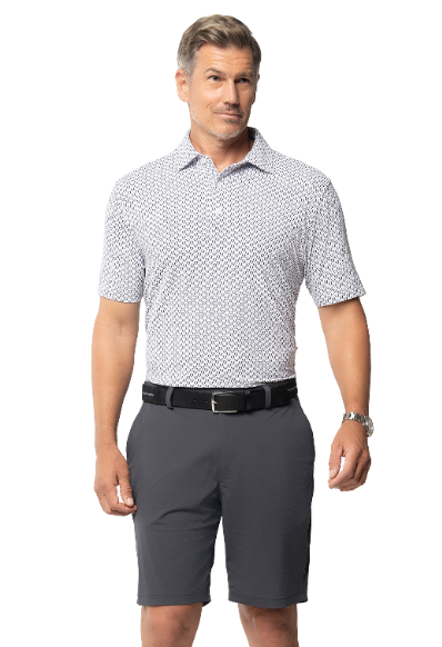 Tuxedo Print Short Sleeve Polo β 94172 (Modern Fit)