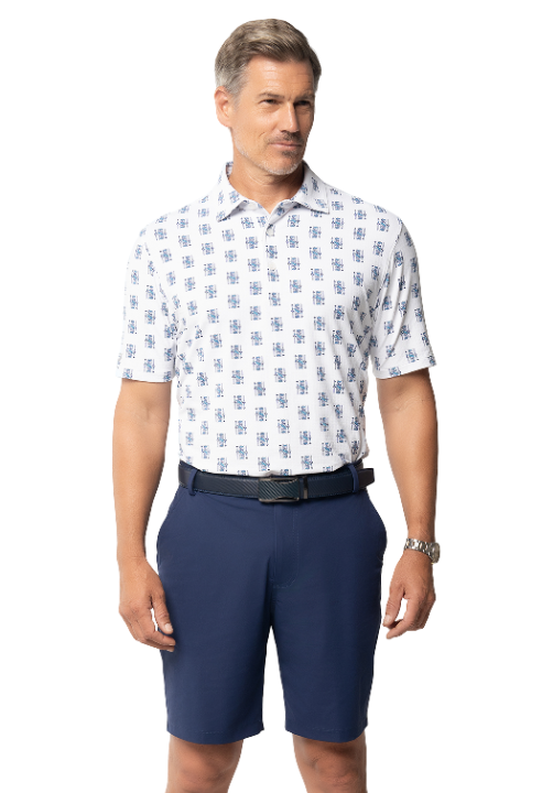 King of Spades Print Short Sleeve Polo β 94170 (Modern Fit)