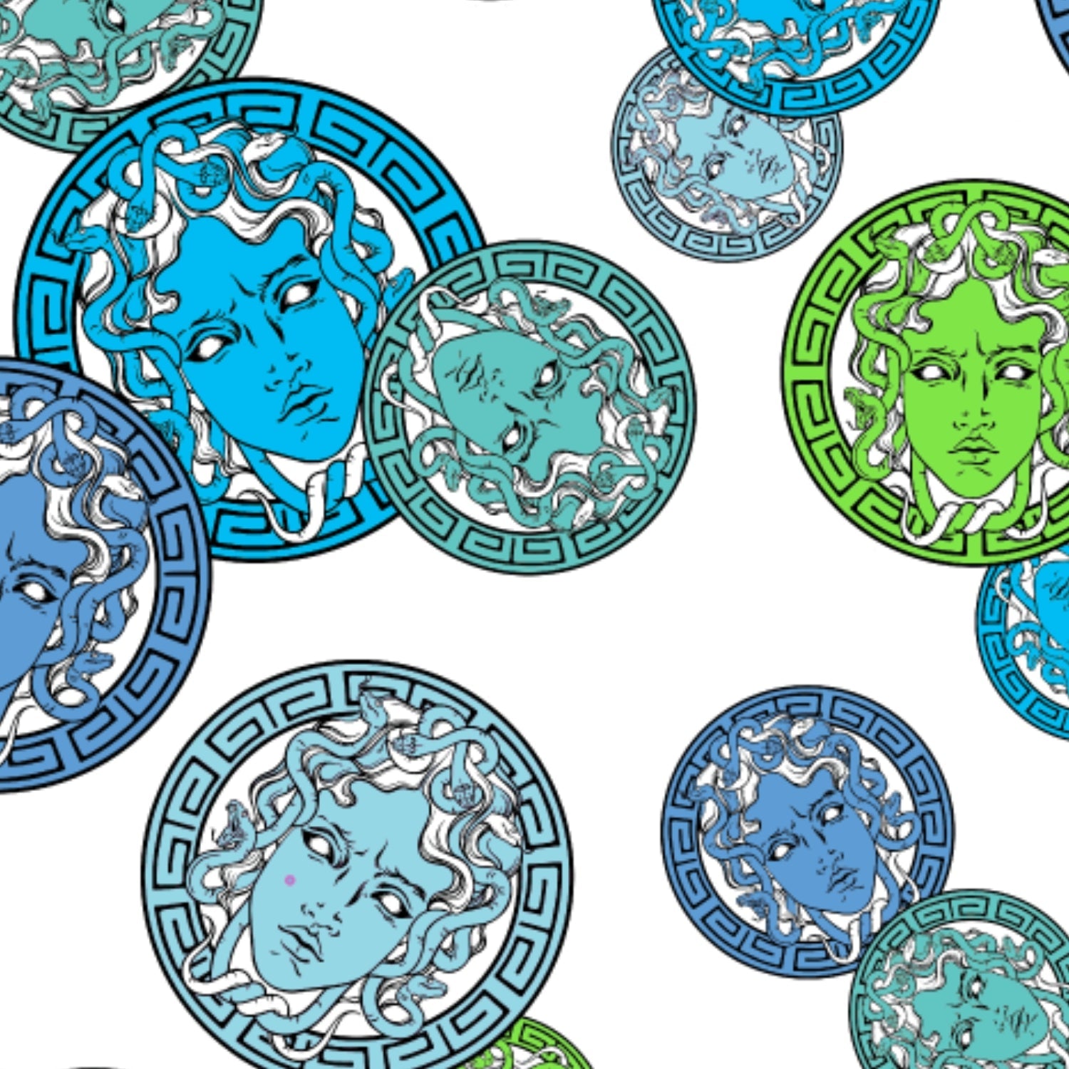 Medusa Print Long Sleeve Polo β 95171 (Modern Fit)